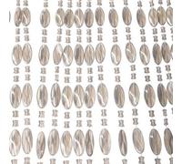 Uniqoos® IVOL – Rideau anti-moustiques 90 x 220 cm, gris transparent – Rideau de porte en perles en PVC 100%, protection contre les insectes, résistant aux UV, lavable