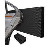 Uniqoos® : Lot de 4 protections murales pour garage, dimensions 40 x 20 x 2 cm, en mousse EVA auto-adhésive, protections de coins de porte pour voitures, garages et abris de voiture, couleur noire