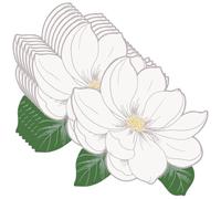 Unique Lot de 8 Sets de Table en Papier en Forme de Fleur pour fête de Jardin (33 x 38,7 cm) - Parfaits pour Les Pique-niques, Les barbecues et Les Occasions spéciales