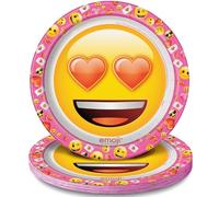 Unique Party 23 cm Emoji Saint Valentin fête Assiettes, Lot de 8
