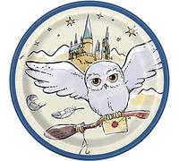 Unique Party 23934EU - Assiettes en Carton - 18 cm - Fête à thème Harry Potter - Paquet de 8
