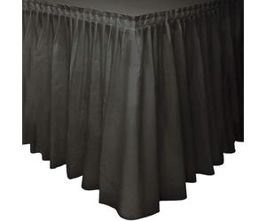 Unique Party - 50062 - Jupe de Table en Plastique - 4,2 m - Noir, 29" x 168"
