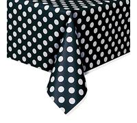 Unique Party - 50260 - Nappe - Plastique à Pois - 2,74 x 1,37 m - Noir