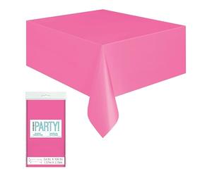 Unique Party 5082 - Nappe en Plastique Rose Vif 2,74 m x 1,37 m