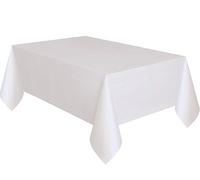 Unique Party 5095 - Nappe en Plastique Blanche 2,74 m x 1,37 m
