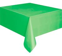 Unique Party 5098 - Nappe en Plastique Vert Citron 2,74 m x 1,37 m