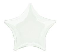 Unique Party - 53311 - Ballon à l'Hélium - Étoile - 50 cm - Blanc