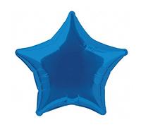 Unique Party - 53324 - Ballon à l'Hélium - Étoile - 50 cm - Bleu Roi