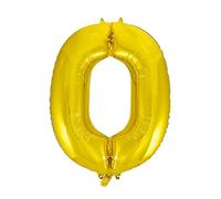 Unique Party - 55763 - Ballon Géant - Numéro 3 - 86 cm - Or