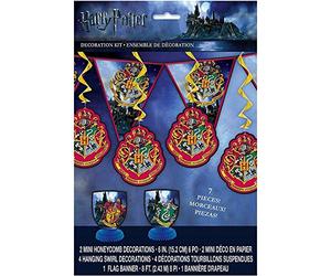 Unique Party 59081 - Kit de Décoration de Fête - Fête à thème Harry Potter - Lot de 7