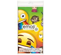 Unique Party 79433 - Nappe en Plastique - 2, 13 m x 1, 37 M - Fête à Thème Emoji Arc-En-Ciel