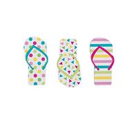Unique Party 84770 - Jouets pour Pochette Cadeau - Bloc-Notes Tongs - Paquet de 12, Multicolores
