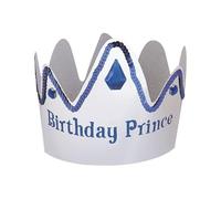 Unique Party 90066 - Couronne de Papier Anniversaire Prince - "Birthday Prince"