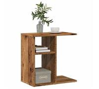 UNIQUE*Table d'appoint LMT - Table Basse de Salon - vieux bois - 50x30x50 cm - bois d'ingénierie NEW544807
