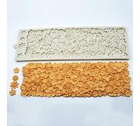 Unique WElinks Tapis de gaufrage 3D en silicone pour gâteau - Motif empire de fleurs - Pour décoration de gâteaux