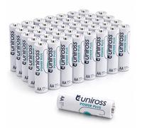 Uniross Lot de 40 Piles AA LR6 Alcalines 1.5V,Piles AA LR6 Haute Performance 7 Ans de Conservation, Piles AA jetables pour Jouet Manette, Réveil, Télécommande, Clavier Souris et Produits numériques