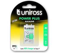 Uniross Pile Alcaline 6LR61 Power Plus 9V