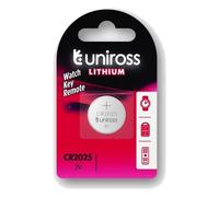 Uniross Pile CR2025 Lithium 3V – Pack de 3 Autres variantes (selon offre) : - Uniross Pile CR2025 Lithium 3V – Pack de 1 - Uniross Pile CR2025 Lithium 3V – Pack de 6