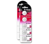 Uniross Pack de 2 x 5 Piles Lithium CR2430, 3V