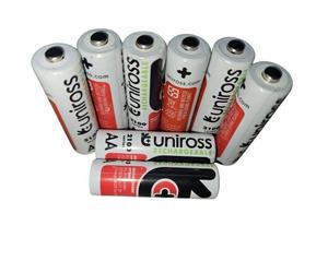 Uniross Pack de 8 Piles Rechargeables AA/HR6 2100 NIMH HYBRIO, 1.2V