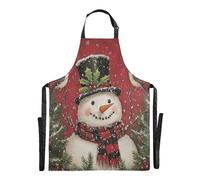 Unisexe Tablier De Cuisine Oiseaux Bonhommes De Neige De Noël Tablier De Nettoyage Drôle Tablier À Bavette Professionnel Tablier De Cuisine pour Enfant, pour Cuisson, Fête des Mères