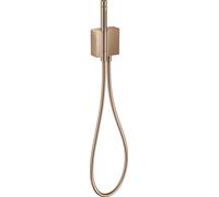 Unité AXOR Edge Porter de taille manuelle avec douchette à main à tige 2 jets et tuyau de douche, taille diamant, 46521300, Couleur: Rouge poli or