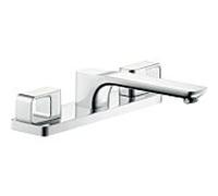unité de Axor Urquiola hansgrohe Axor Urquiola 11436000 pour mélangeur de bain 3 trous, avec plaque, chromé
