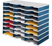 unité de base styro styrodoc trio 24 compartiments bleu/gris