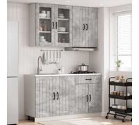 Unité de cuisine avec tiroir LUCCA 4 pc Bois d'ingénierie Rangement vidaXL vidaX
