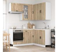 Unité de cuisine avec tiroir PORTO 8 pc Bois d'ingénierie Meubles vidaXL vidaXL