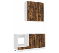 Unité de cuisine KALMAR 5 pcs Chêne fumé Bois d'ingénierie