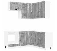 Unité de cuisine KALMAR 8 pcs Sonoma gris Bois d'ingénierie
