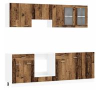 Unité de cuisine Lyon 8 pcs Bois d'ingénierie