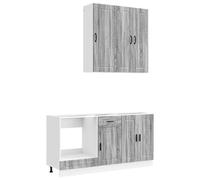 Unité de cuisine PORTO 5 pcs Sonoma gris Bois d'ingénierie