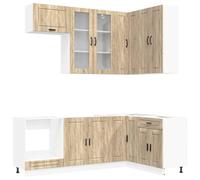 Unité de cuisine PORTO 8 pcs Chêne Sonoma Bois d'ingénierie