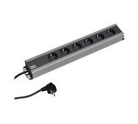 Bachmann Bloc multiprise 300.000 6 prises sans interrupteur 19" rack-montable 2 m noir 230 V