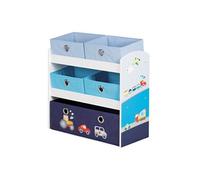 Unité de rangement pour jouets Racer Bleu 63,5x30x60 cm MDF