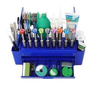 Unité de rangement pour outils de bricolage - ABS 255 x 180 x 160 mm | Boîte à outils utilitaire | Organisateurs de boîte à outils | Boîtes d'atelier pour outils, vis et quincaillerie