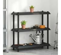 vidaXL Unité de rangement 3 niveaux 100 x 40 x 96 cm PP Anthracite