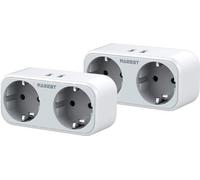 Unité de recharge USB - Lot de 2 boîtiers de connexion USB avec double interface USB (24 A) - Adaptateur double prise pour table de smartphone, meuble de bureau et boîtier de connexion polyvalent