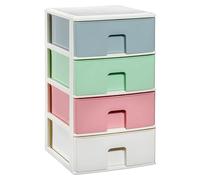 Unité de tiroirs, design empilable, organisation polyvalente, 4 boîtes multiples 38X37X62.6Cm, 4 unités