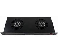 Unité de ventilation Rockstable 1 U 19 pouces | 2 ventilateurs, contrôle de la température
