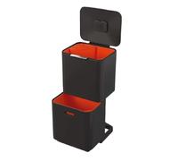 Unité tri déchets Joseph Joseph Totem Max 60L double compartiment noir