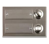 UniTEC Bouton pour sonnette, en zinc moulé, 2 boutons