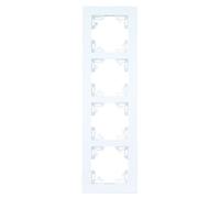 Unitec 42560 Serie 702 Melbourne Plaque de Finition Quadruple Blanc