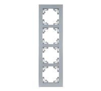 Unitec 46055 Serie 703 Melbourne Plaque de finition quadruple Argenté