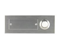 Unitec 47197 Bouton de Sonnette encastrable en Acier Inoxydable