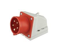 Unitec 47407L Fiche CEE murale à 5 pôles Rouge 16 A