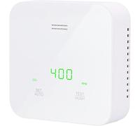 UNITEC Compteur de CO2, détection de dioxyde de Carbone, détection de température et d'humidité, avec indicateur de Feux de Circulation et Alarme vocale, marquage CE