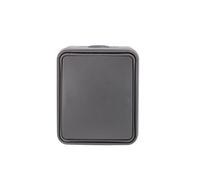 UNITEC Interrupteur marche/arrêt AP/FR Aqua IP 54 pour intérieur et extérieur avec bornes enfichables 250 V/10 A Anthracite